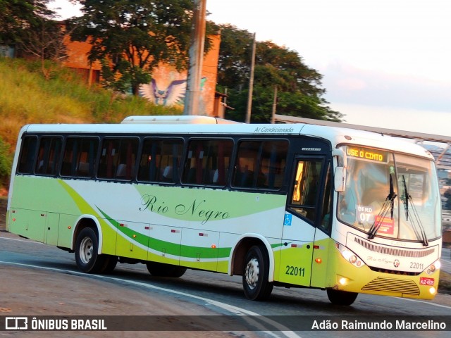 Rio Negro Fretamento e Turismo 22011 na cidade de Belo Horizonte, Minas Gerais, Brasil, por Adão Raimundo Marcelino. ID da foto: 7966612.