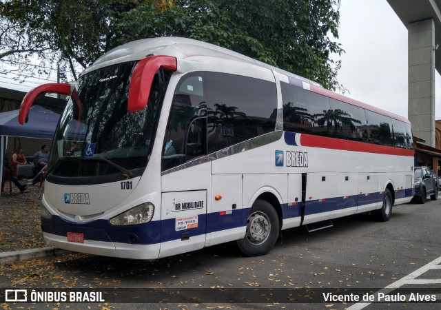 Breda Transportes e Serviços 1701 na cidade de Aparecida, São Paulo, Brasil, por Vicente de Paulo Alves. ID da foto: 7966728.