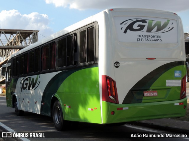 GW Transportes e Turismo 430 na cidade de Belo Horizonte, Minas Gerais, Brasil, por Adão Raimundo Marcelino. ID da foto: 7966222.