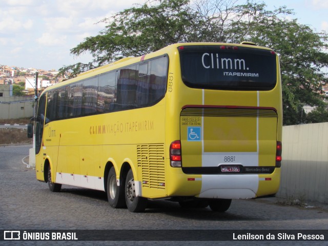 Viação Itapemirim 8881 na cidade de Caruaru, Pernambuco, Brasil, por Lenilson da Silva Pessoa. ID da foto: 7967751.