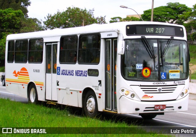 Viação Agulhas Negras RJ 169.026 na cidade de Volta Redonda, Rio de Janeiro, Brasil, por Luiz Petriz. Número da foto: #7967879.
