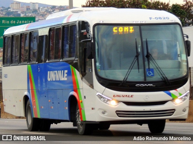 Univale Transportes F-0820 na cidade de Belo Horizonte, Minas Gerais, Brasil, por Adão Raimundo Marcelino. ID da foto: 7968406.