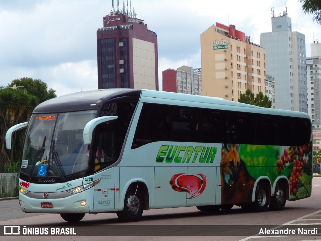 Eucatur - Empresa União Cascavel de Transportes e Turismo 4720 na cidade de Curitiba, Paraná, Brasil, por Alexandre Rodrigo. ID da foto: 7967145.