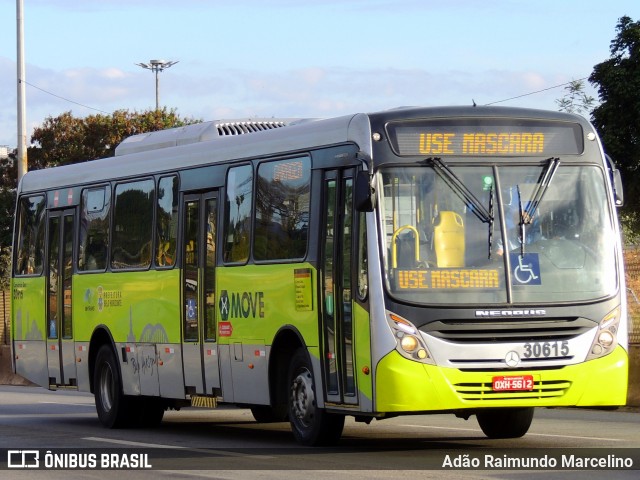 Bettania Ônibus 30615 na cidade de Belo Horizonte, Minas Gerais, Brasil, por Adão Raimundo Marcelino. ID da foto: 7968386.