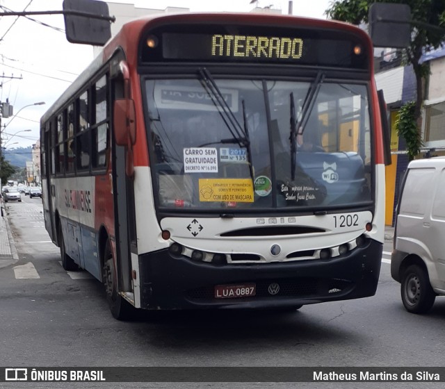 Viação Sul Fluminense 1202 na cidade de Volta Redonda, Rio de Janeiro, Brasil, por Matheus Martins da Silva. ID da foto: 7892810.