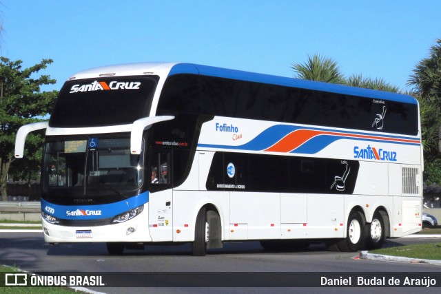 VUSC - Viação União Santa Cruz 4210 na cidade de Florianópolis, Santa Catarina, Brasil, por Daniel Budal de Araújo. ID da foto: 7893151.