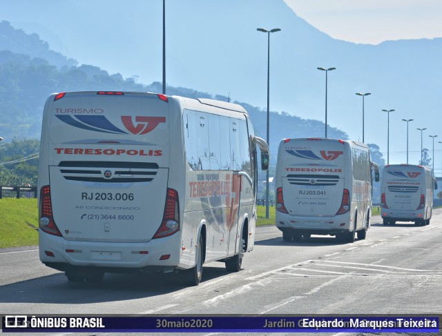 Viação Teresópolis RJ 203.006 na cidade de Guapimirim, Rio de Janeiro, Brasil, por Eduardo  Marques Teixeira. ID da foto: 7893144.