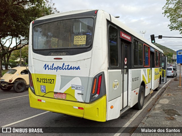 Viação Nilopolitana RJ 123.127 na cidade de Rio de Janeiro, Rio de Janeiro, Brasil, por Walace dos Santos. ID da foto: 7970866.