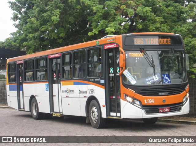 Itamaracá Transportes 1.594 na cidade de Olinda, Pernambuco, Brasil, por Gustavo Felipe Melo. ID da foto: 7969143.