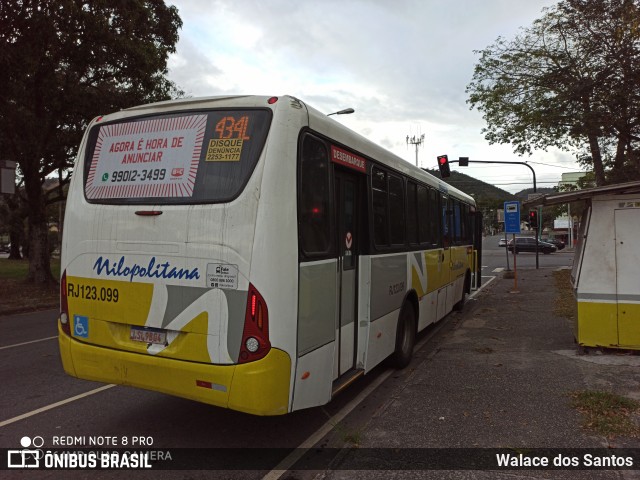 Viação Nilopolitana RJ 123.099 na cidade de Rio de Janeiro, Rio de Janeiro, Brasil, por Walace dos Santos. Número da foto: #7970827.