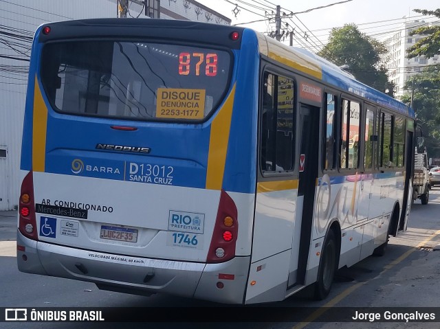 Transportes Barra D13012 na cidade de Rio de Janeiro, Rio de Janeiro, Brasil, por Jorge Gonçalves. ID da foto: 7894752.