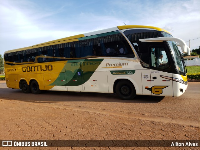 Empresa Gontijo de Transportes 19460 na cidade de Luz, Minas Gerais, Brasil, por Ailton Alves. ID da foto: 7896561.