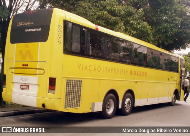 Viação Itapemirim 45223 na cidade de São Paulo, São Paulo, Brasil, por Márcio Douglas Ribeiro Venino. Número da foto: #7894701.