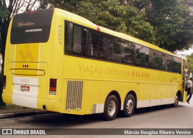 Viação Itapemirim 45223 na cidade de São Paulo, São Paulo, Brasil, por Márcio Douglas Ribeiro Venino. ID da foto: 7894701.