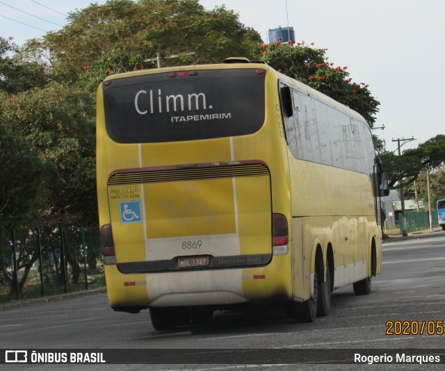 Viação Itapemirim 8869 na cidade de São José dos Campos, São Paulo, Brasil, por Rogerio Marques. Número da foto: #7896301.