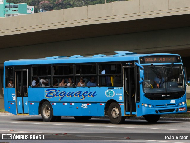 Biguaçu Transportes Coletivos Administração e Participação 458 na cidade de Florianópolis, Santa Catarina, Brasil, por João Victor. ID da foto: 7897319.