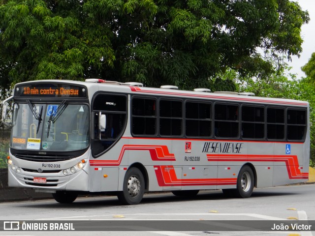 Viação Resendense RJ 192.038 na cidade de Resende, Rio de Janeiro, Brasil, por João Victor. Número da foto: #7897018.
