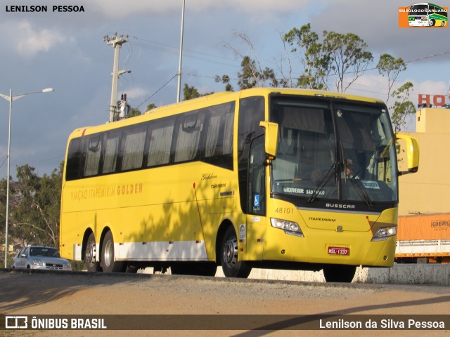 Viação Itapemirim 48101 na cidade de Caruaru, Pernambuco, Brasil, por Lenilson da Silva Pessoa. ID da foto: 7896759.