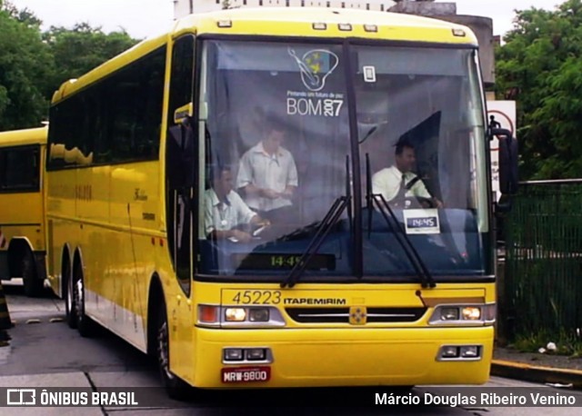 Viação Itapemirim 45223 na cidade de São Paulo, São Paulo, Brasil, por Márcio Douglas Ribeiro Venino. Número da foto: #7900125.