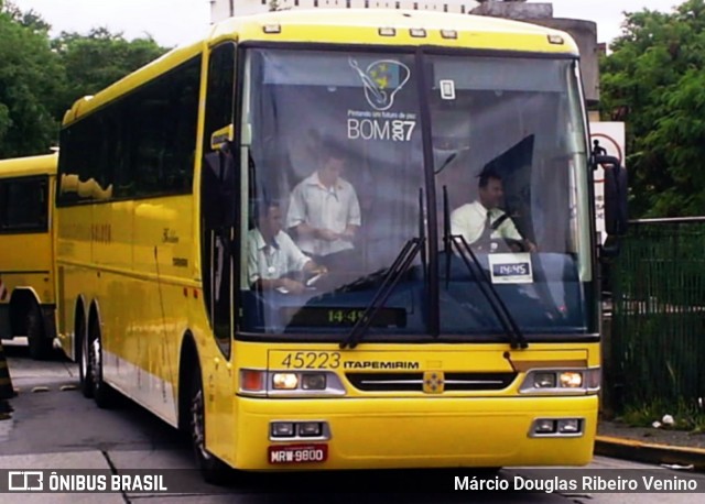 Viação Itapemirim 45223 na cidade de São Paulo, São Paulo, Brasil, por Márcio Douglas Ribeiro Venino. ID da foto: 7900125.