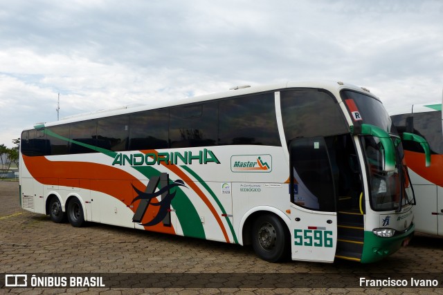 Empresa de Transportes Andorinha 5596 na cidade de Presidente Prudente, São Paulo, Brasil, por Francisco Ivano. ID da foto: 7899488.