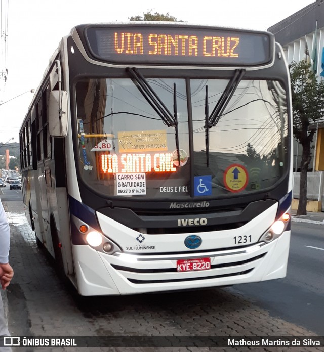 Viação Sul Fluminense 1231 na cidade de Volta Redonda, Rio de Janeiro, Brasil, por Matheus Martins da Silva. ID da foto: 7898055.