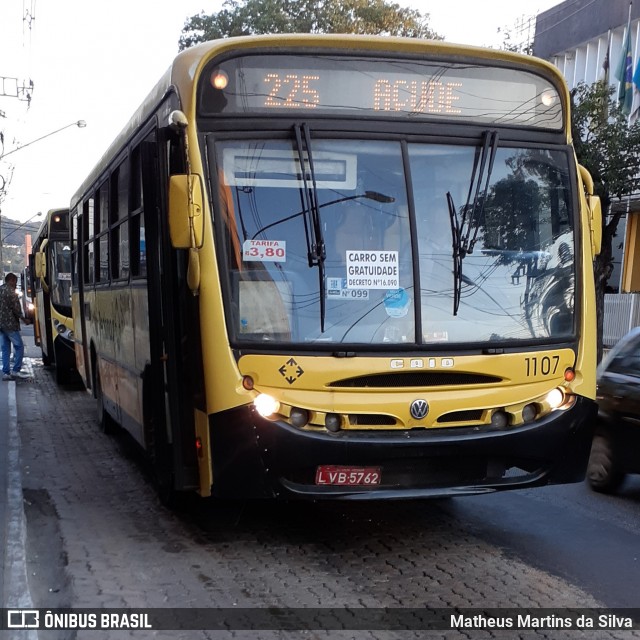 Viação Sul Fluminense 1107 na cidade de Volta Redonda, Rio de Janeiro, Brasil, por Matheus Martins da Silva. ID da foto: 7898070.