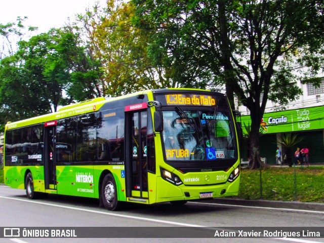 Viação Pendotiba 2.1.154 na cidade de Niterói, Rio de Janeiro, Brasil, por Adam Xavier Rodrigues Lima. ID da foto: 7898758.