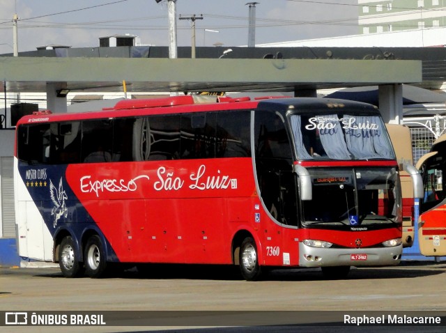 Expresso São Luiz 7360 na cidade de Goiânia, Goiás, Brasil, por Raphael Malacarne. ID da foto: 7899016.