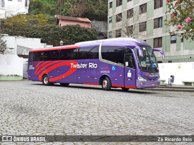 Twister Rio Transporte e Turismo RJ 668.007 na cidade de Petrópolis, Rio de Janeiro, Brasil, por Zé Ricardo Reis. ID da foto: 7898945.