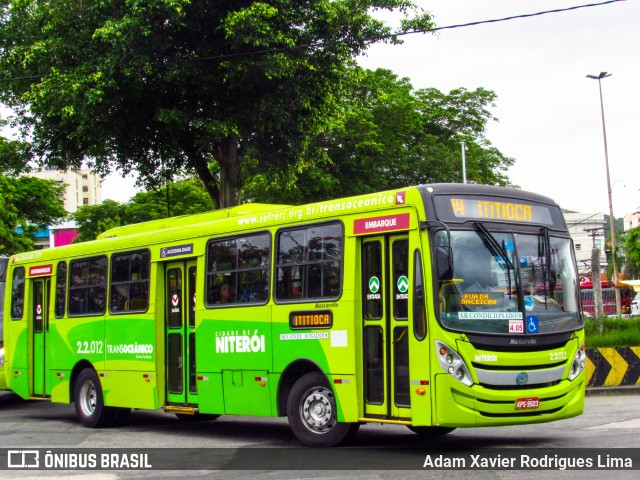 Santo Antônio Transportes Niterói 2.2.012 na cidade de Niterói, Rio de Janeiro, Brasil, por Adam Xavier Rodrigues Lima. Número da foto: #7898750.