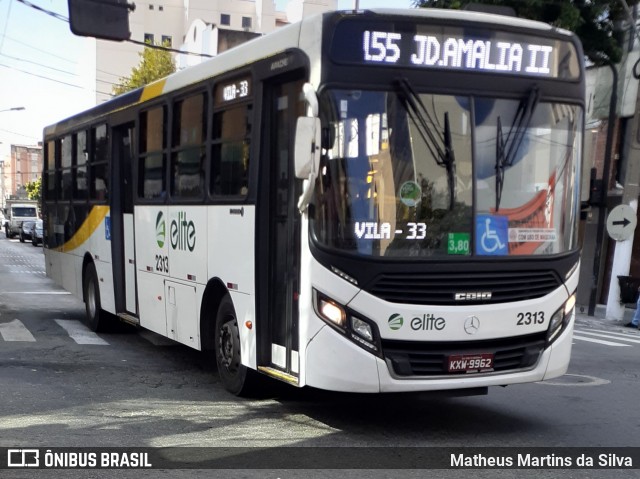 Viação Elite 2313 na cidade de Volta Redonda, Rio de Janeiro, Brasil, por Matheus Martins da Silva. Número da foto: #7903146.