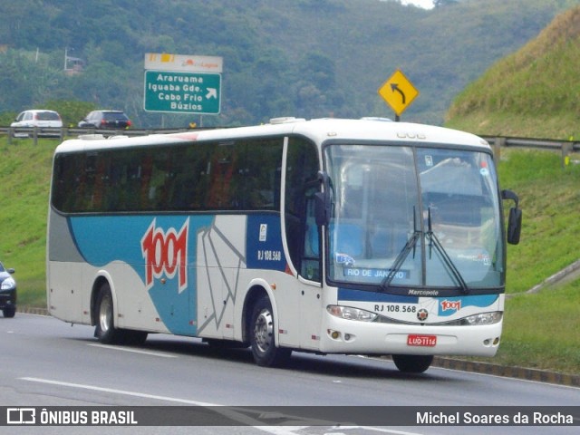 Auto Viação 1001 RJ 108.568 na cidade de Rio Bonito, Rio de Janeiro, Brasil, por Michel Soares da Rocha. Número da foto: #7906518.