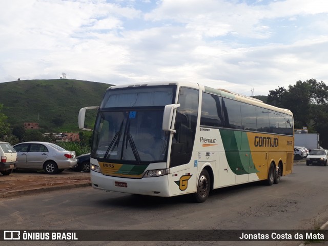 Empresa Gontijo de Transportes 11695 na cidade de Coronel Fabriciano, Minas Gerais, Brasil, por Jonatas Costa da Mata. ID da foto: 7902901.