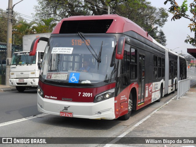Viação Campo Belo 7 2091 na cidade de São Paulo, São Paulo, Brasil, por William Bispo da Silva. Número da foto: #7903015.