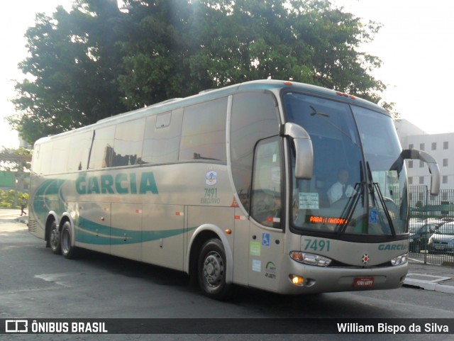 Viação Garcia 7491 na cidade de São Paulo, São Paulo, Brasil, por William Bispo da Silva. Número da foto: #7904693.