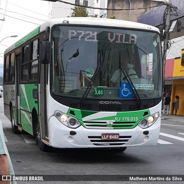 Viação Elite RJ 176.015 na cidade de Volta Redonda, Rio de Janeiro, Brasil, por Matheus Martins da Silva. Número da foto: #7904382.
