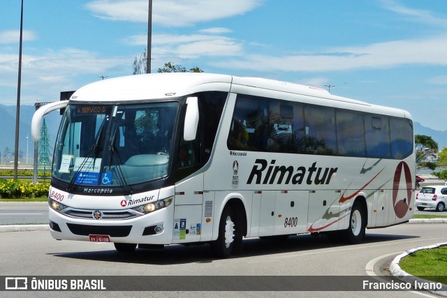 Rimatur Transportes 8400 na cidade de Florianópolis, Santa Catarina, Brasil, por Francisco Ivano. ID da foto: 7906469.