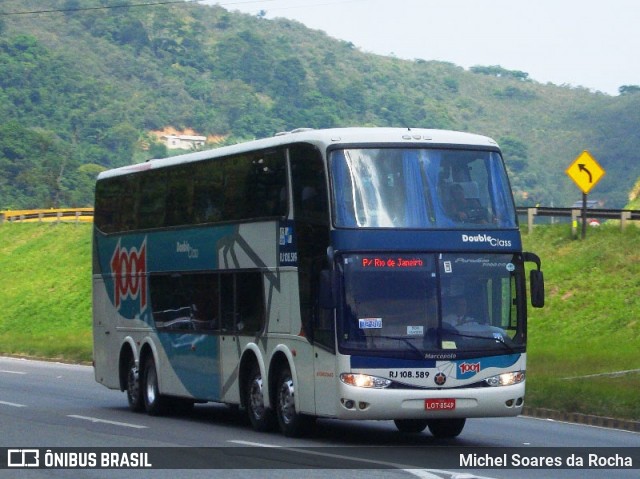 Auto Viação 1001 RJ 108.589 na cidade de Rio Bonito, Rio de Janeiro, Brasil, por Michel Soares da Rocha. ID da foto: 7906417.