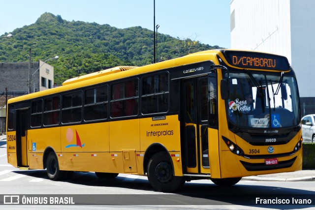 Viação Praiana 3504 na cidade de Balneário Camboriú, Santa Catarina, Brasil, por Francisco Ivano. Número da foto: #7906399.