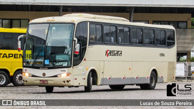 Kaissara - Viação Caiçara 15906 na cidade de Campos dos Goytacazes, Rio de Janeiro, Brasil, por Lucas de Souza Pereira. Número da foto: #7905000.