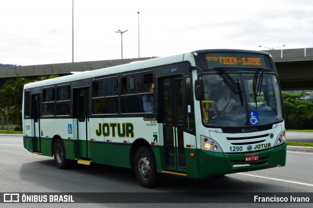 Jotur - Auto Ônibus e Turismo Josefense 1290 na cidade de Florianópolis, Santa Catarina, Brasil, por Francisco Ivano. Número da foto: #7906307.