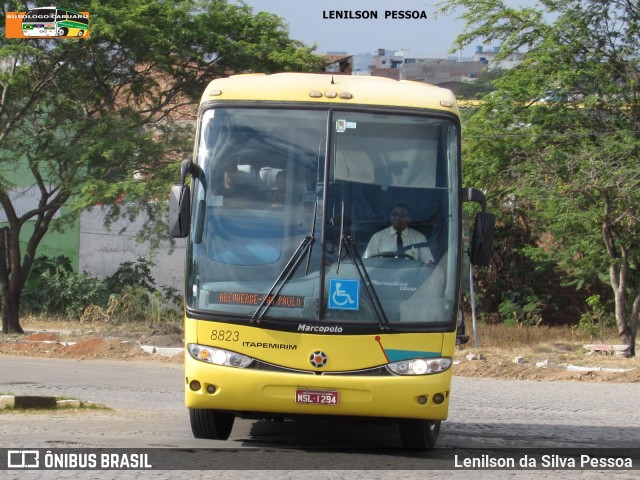 Viação Itapemirim 8823 na cidade de Caruaru, Pernambuco, Brasil, por Lenilson da Silva Pessoa. ID da foto: 7909145.