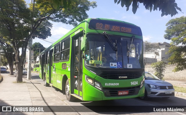 Autotrans > Turilessa 1424 na cidade de Contagem, Minas Gerais, Brasil, por Lucas Máximo. ID da foto: 7907749.