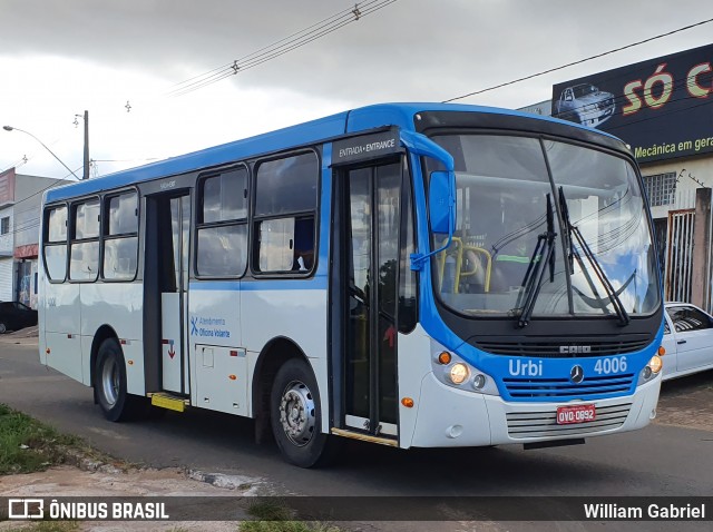 Urbi Mobilidade Urbana 4006 na cidade de Samambaia, Distrito Federal, Brasil, por William Gabriel. Número da foto: #7910925.