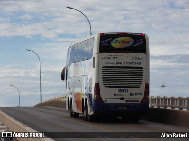 Viação Juína 1501 na cidade de Cáceres, Mato Grosso, Brasil, por Allan Rafael. ID da foto: 7911035.