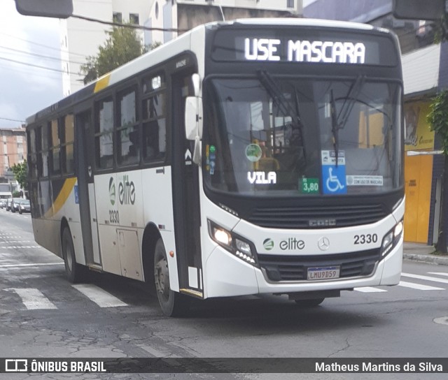 Viação Elite 2330 na cidade de Volta Redonda, Rio de Janeiro, Brasil, por Matheus Martins da Silva. Número da foto: #7909935.