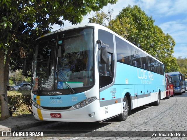 Log Rio Transporte e Turismo 202 na cidade de Petrópolis, Rio de Janeiro, Brasil, por Zé Ricardo Reis. Número da foto: #7911117.