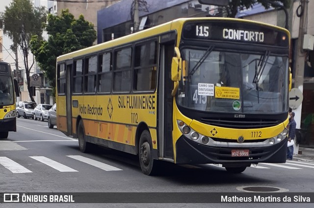 Viação Sul Fluminense 1112 na cidade de Volta Redonda, Rio de Janeiro, Brasil, por Matheus Martins da Silva. Número da foto: #7909931.