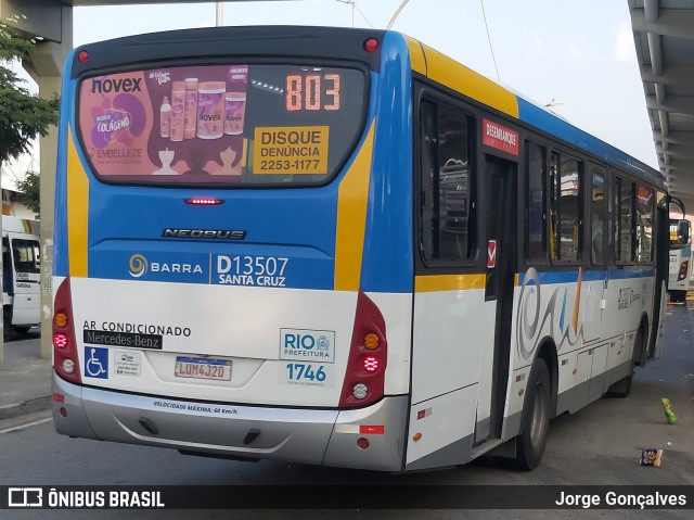 Transportes Barra D13507 na cidade de Rio de Janeiro, Rio de Janeiro, Brasil, por Jorge Gonçalves. ID da foto: 7909769.